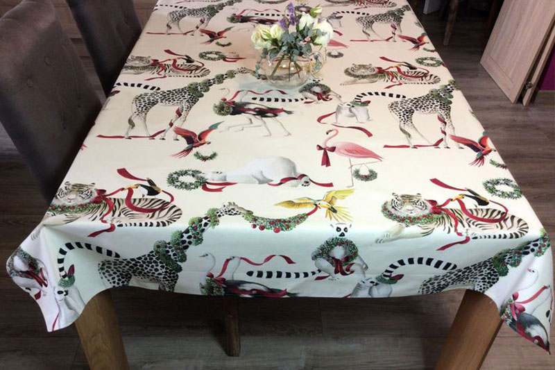 Nappe de Noël Animaux de la savane