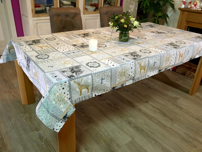 Nappe 160x350, grande nappe rectangulaire 3m50 12 personnes en