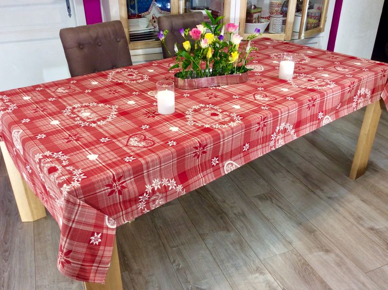 CHEMIN DE TABLE EN TISSU TARTAN 300 X 30 CM