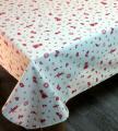 Nappe Colmar rouge ou bleu, rectangulaire, 100% coton ou coton enduit anti-taches