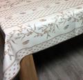 Nappe provençale Cigales olives beige, jaune ou bleu, rectangulaire, 100% polyester anti-taches
