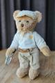 Peluche oursons, Couple joueurs de tennis, 30 cm, polyester