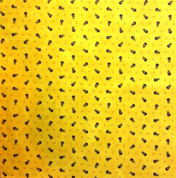 Serviette provençale Tradition,  Bouquets de fleurs, sur fond jaune, orange ou bleu-blanc, 45x45 cm, 100% coton