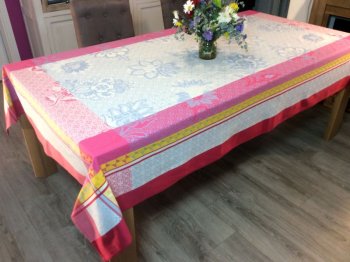 Nappe rectangulaire rose en plastique : Deguise-toi, achat de